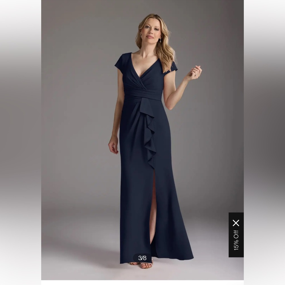 Azazie Navy Mother of the Bride Dress